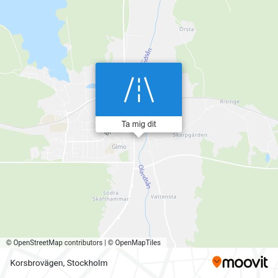 Korsbrovägen karta