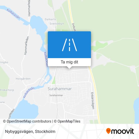 Nybyggsvägen karta