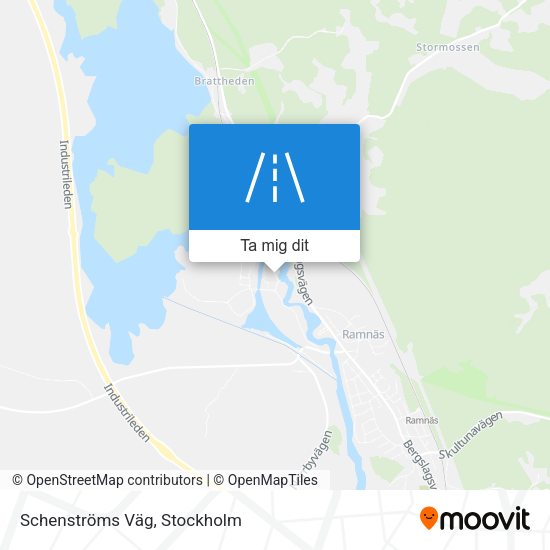 Schenströms Väg karta