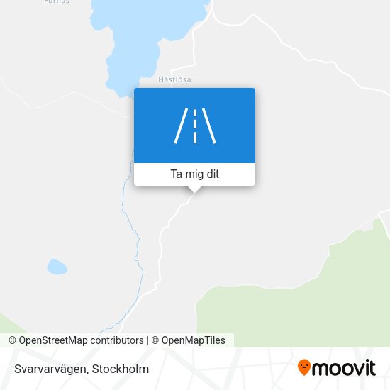 Svarvarvägen karta