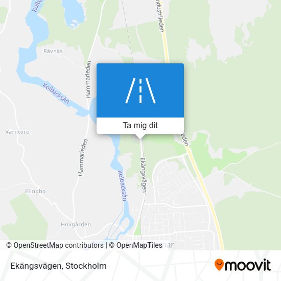 Ekängsvägen karta
