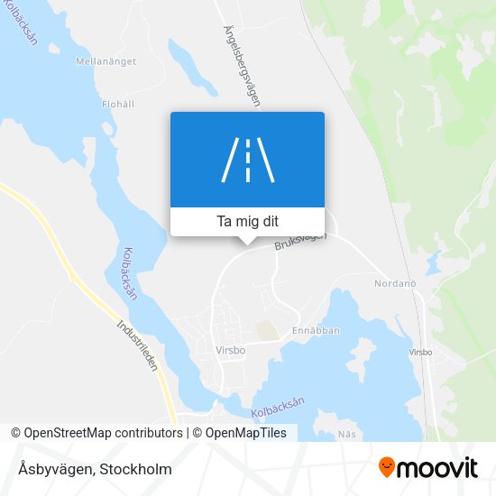 Åsbyvägen karta