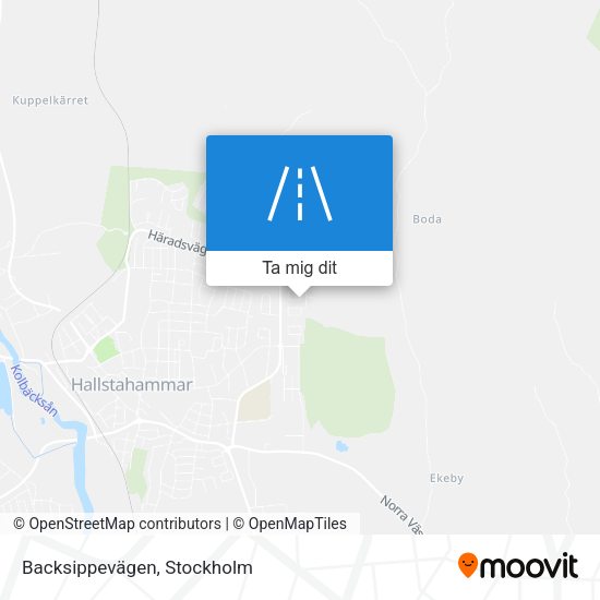 Backsippevägen karta