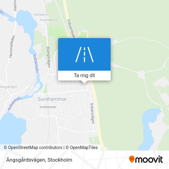Ängsgårdsvägen karta