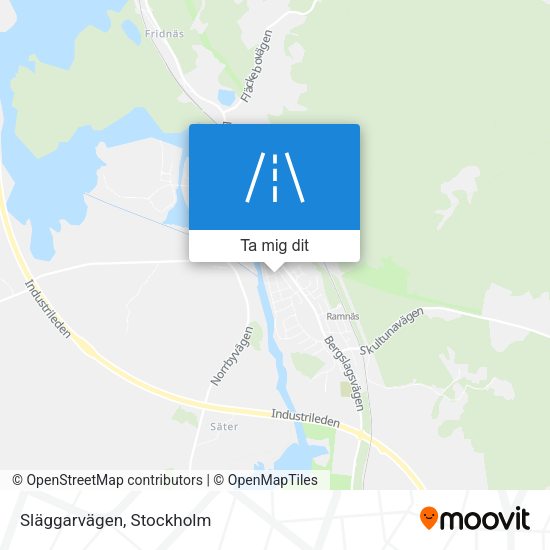 Släggarvägen karta