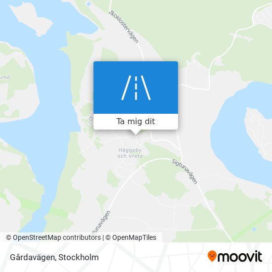 Gårdavägen karta