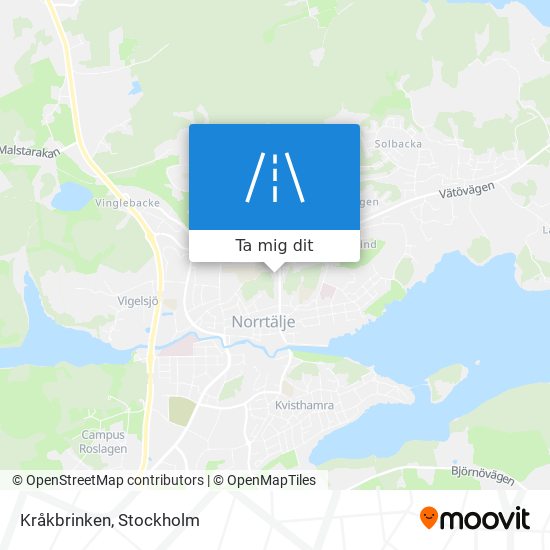 Kråkbrinken karta