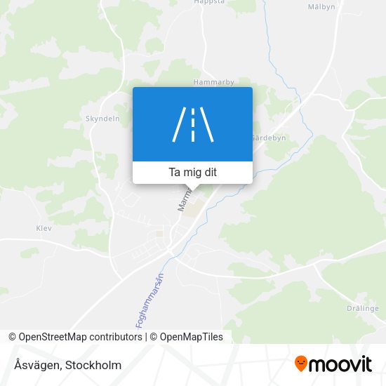 Åsvägen karta