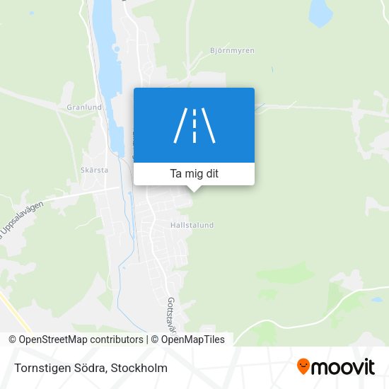 Tornstigen Södra karta