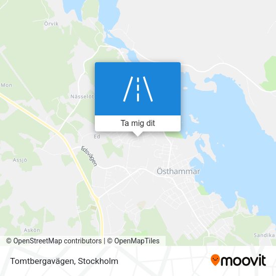 Tomtbergavägen karta