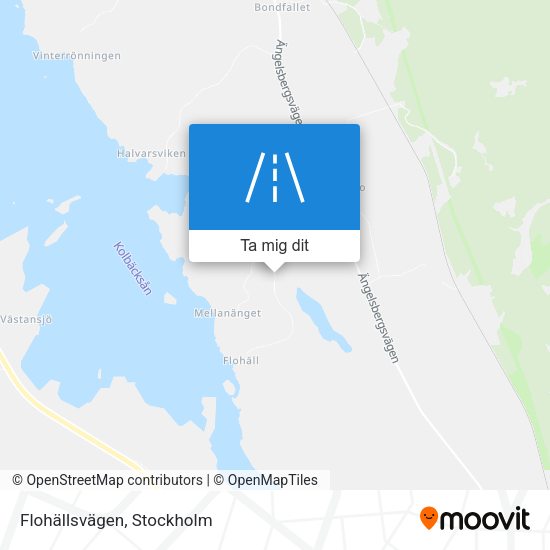 Flohällsvägen karta