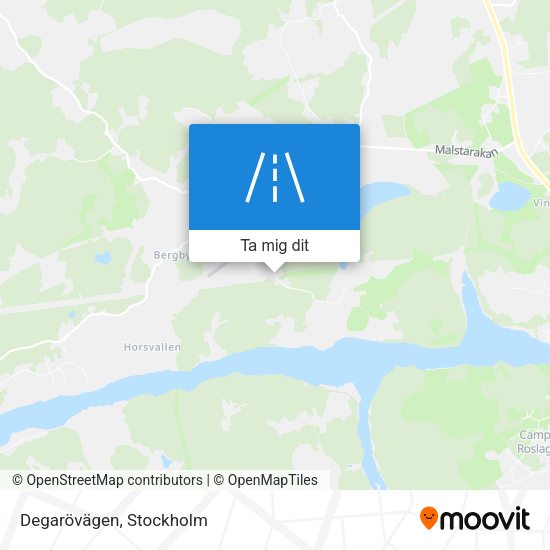 Degarövägen karta