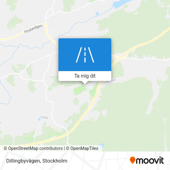 Dillingbyvägen karta
