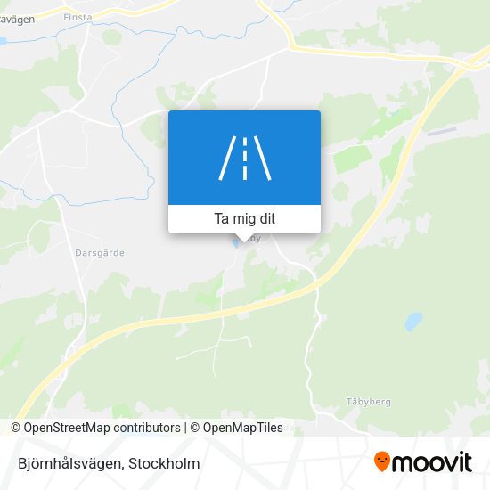 Björnhålsvägen karta