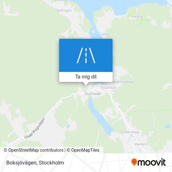 Boksjövägen karta