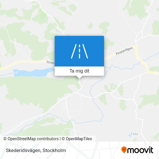 Skederidsvägen karta