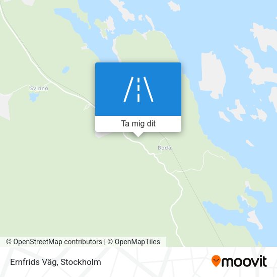 Ernfrids Väg karta