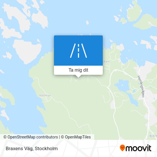 Braxens Väg karta