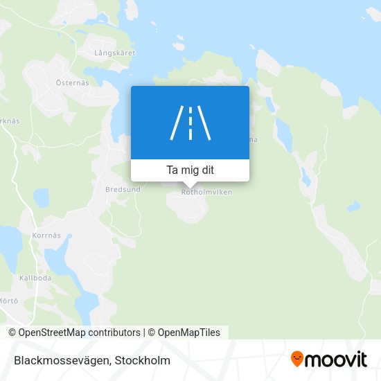 Blackmossevägen karta