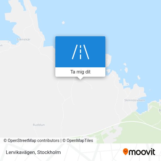 Lervikavägen karta