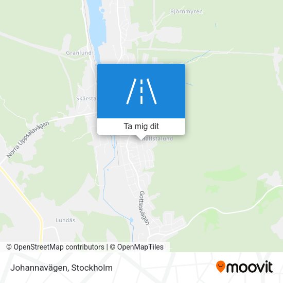 Johannavägen karta