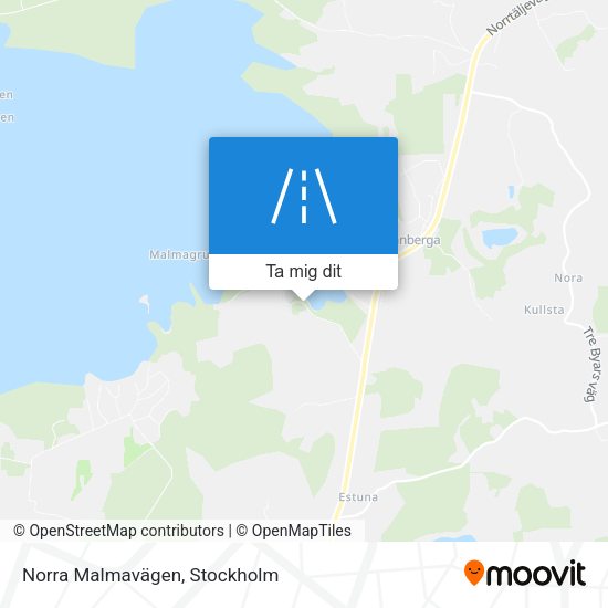Norra Malmavägen karta