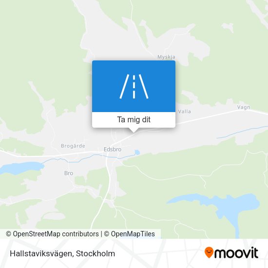 Hallstaviksvägen karta