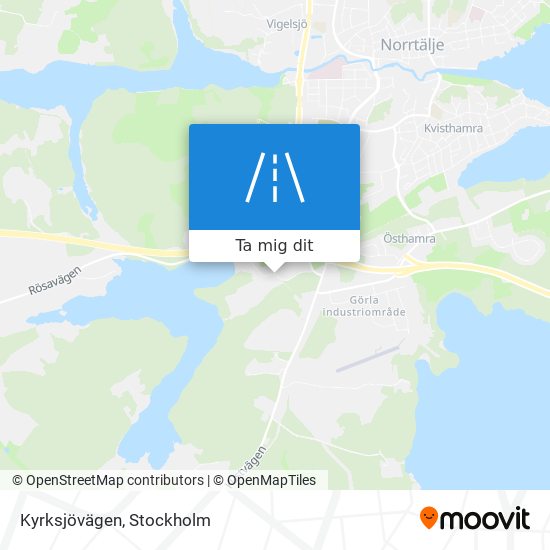 Kyrksjövägen karta