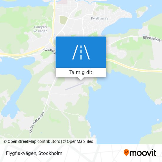 Flygfiskvägen karta