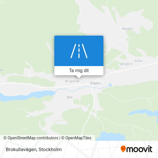Brokullavägen karta
