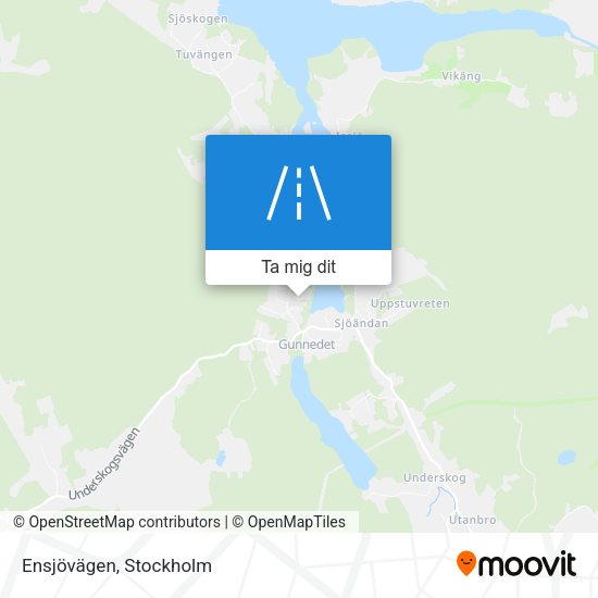 Ensjövägen karta