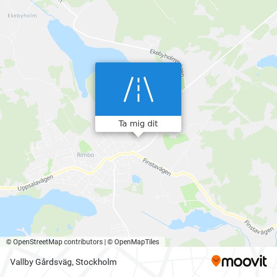 Vallby Gårdsväg karta