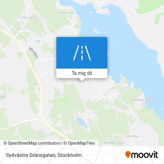 Sydvästra Gränsgatan karta