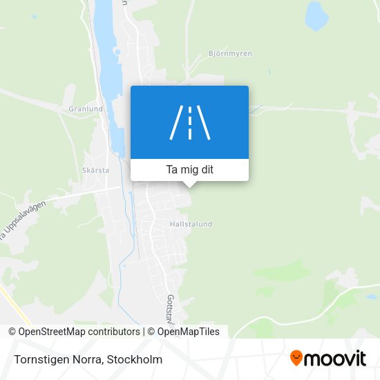 Tornstigen Norra karta