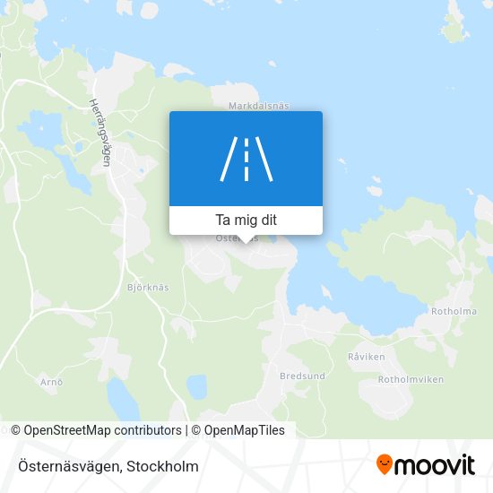 Östernäsvägen karta