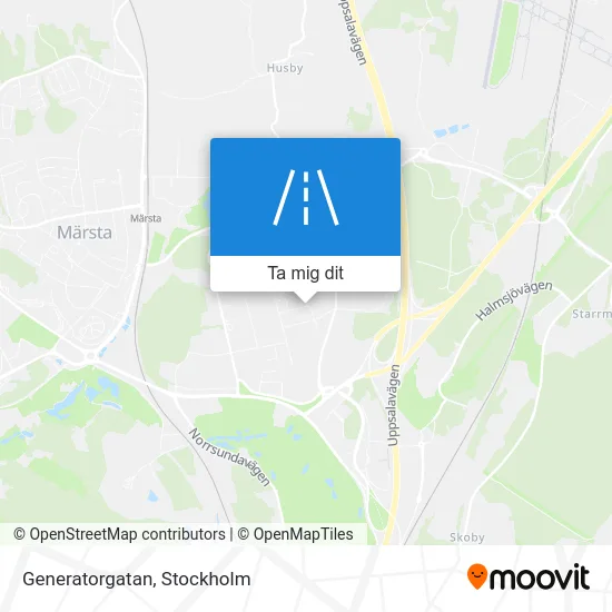 Generatorgatan karta
