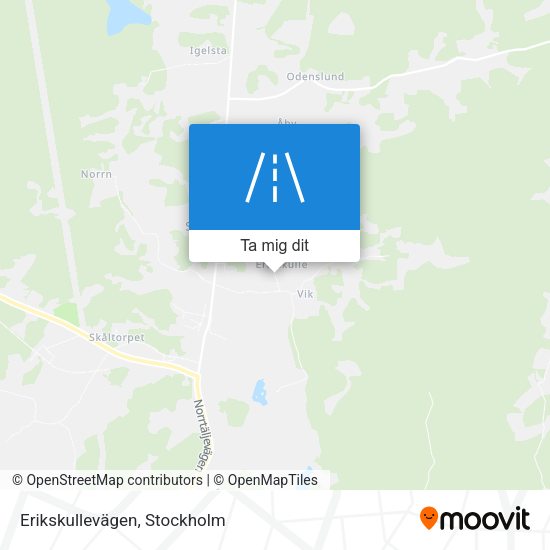 Erikskullevägen karta