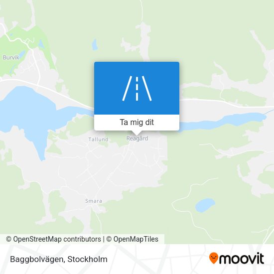 Baggbolvägen karta