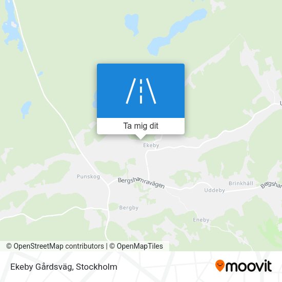 Ekeby Gårdsväg karta