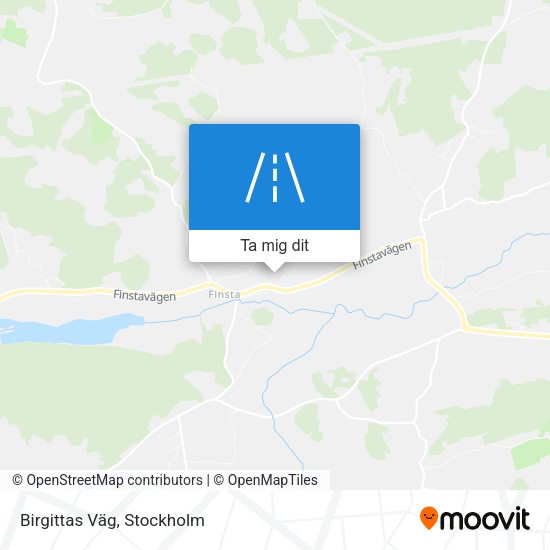 Birgittas Väg karta