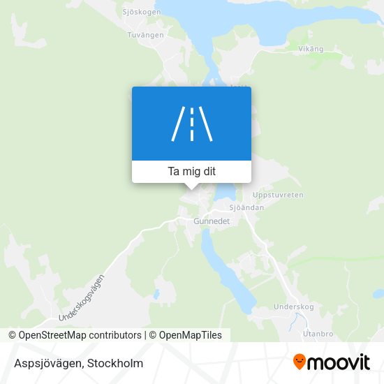 Aspsjövägen karta