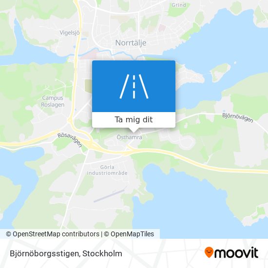Björnöborgsstigen karta