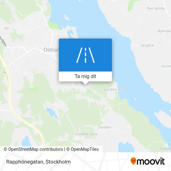 Rapphönegatan karta