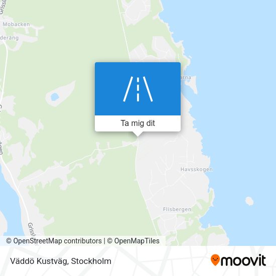 Väddö Kustväg karta