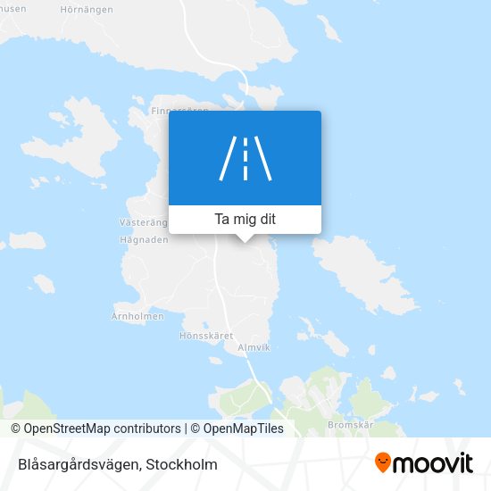 Blåsargårdsvägen karta