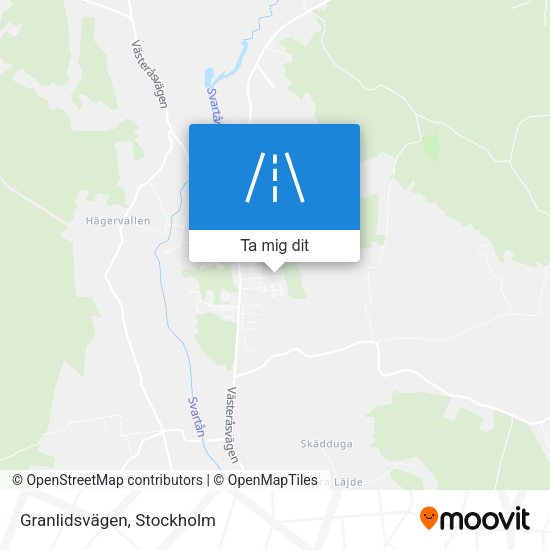 Granlidsvägen karta