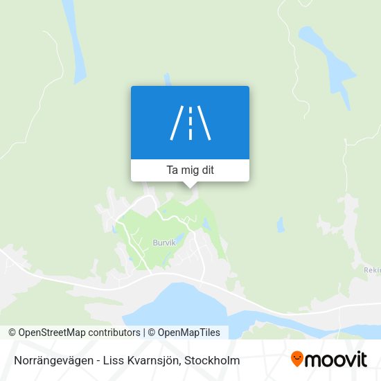 Norrängevägen - Liss Kvarnsjön karta