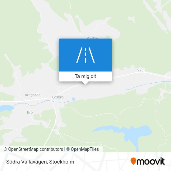 Södra Vallavägen karta