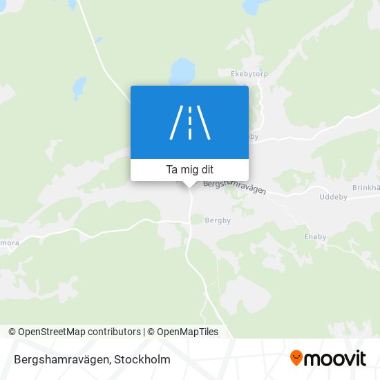 Bergshamravägen karta