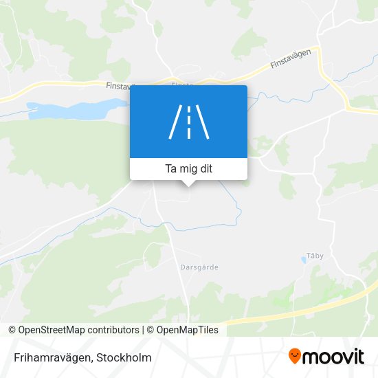 Frihamravägen karta